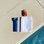 Aspirateur Hydravia avec manche et raccord pour tuyau d'arrosage