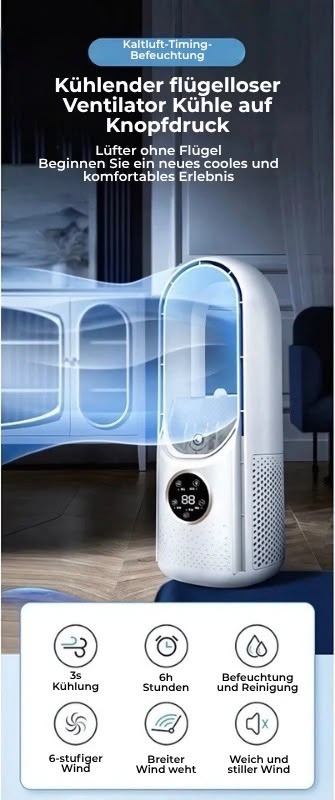 Climatiseur de table sans pales – USB silencieux