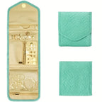 Organiseur de voyage pour bijoux et maquillage en format rouleau compact