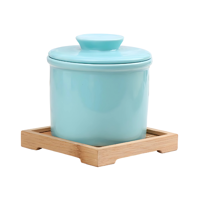 Design élégant du beurrier en céramique Beurélia dans une cuisine