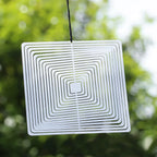 Décoration de jardin rotative en acier inoxydable avec effet réfléchissant