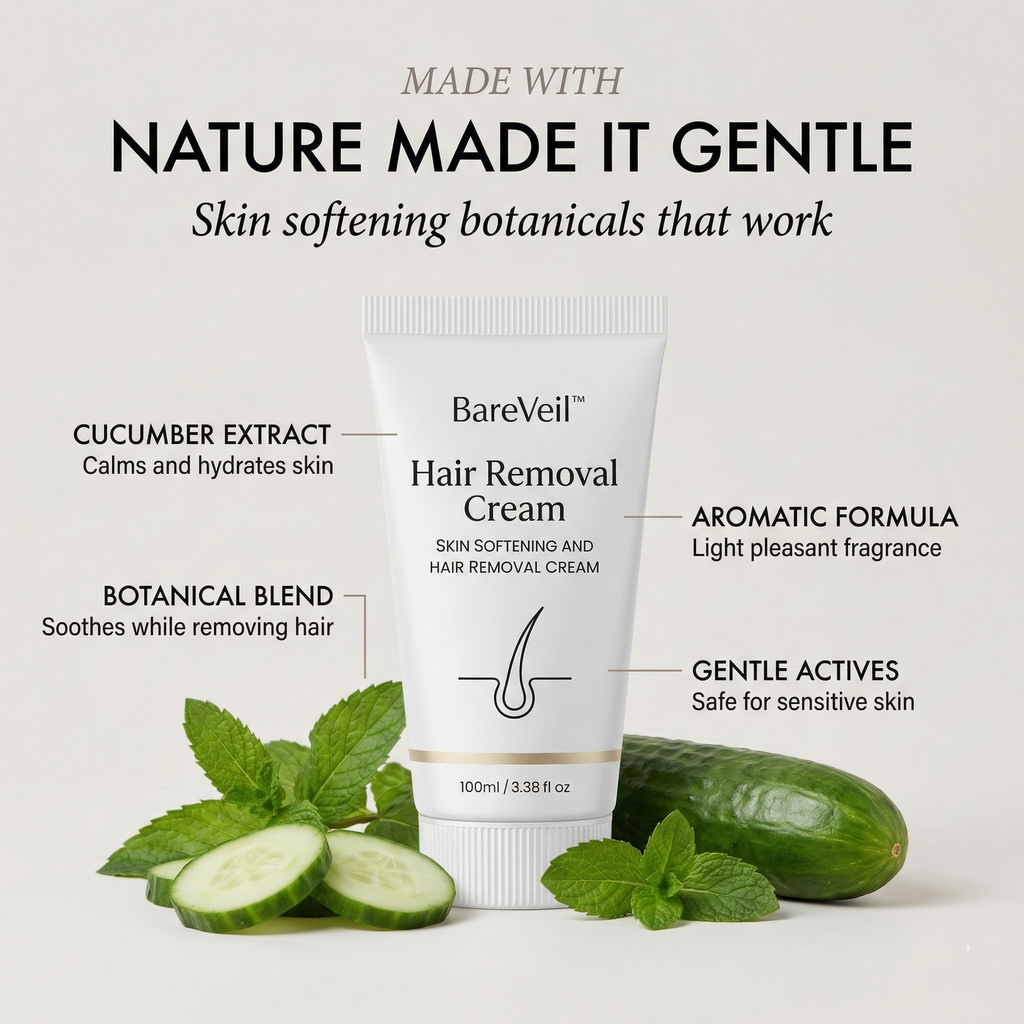 Présentation du produit Veloursa mettant en avant une peau lisse en quelques minutes