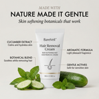 Présentation du produit Veloursa mettant en avant une peau lisse en quelques minutes