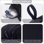 Vue de face de la trousse Styllo avec fermeture zippée