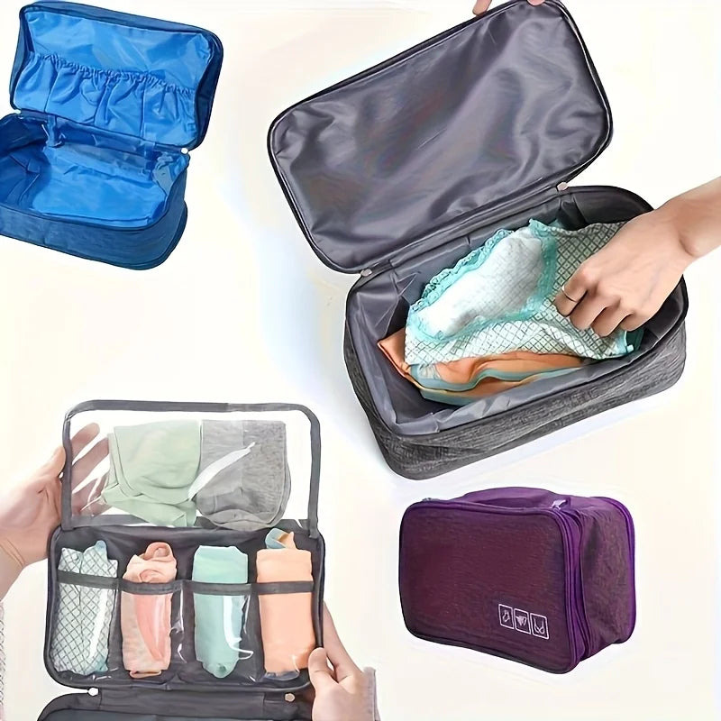 Organisateur de voyage Veloura pliable présenté à plat pour valise