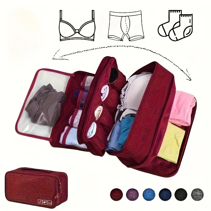 Organisateur de valise Veloura en situation pour un bagage bien organisé