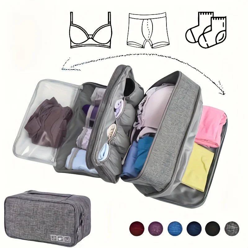 Vue de face de l’organisateur de valise Veloura fermé