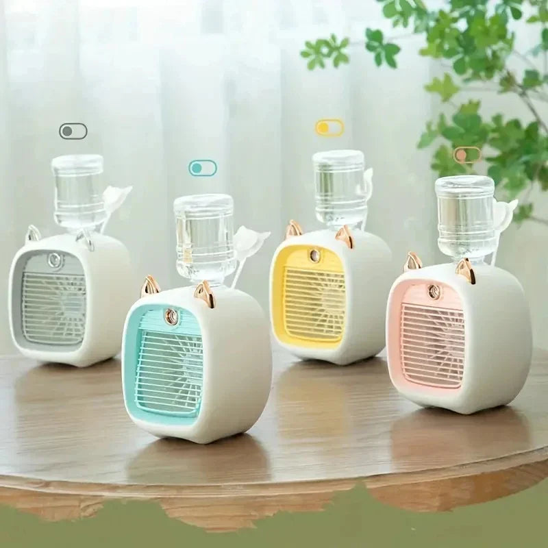 Vue de côté du refroidisseur d'air USB Brisora au design compact