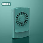 Ventilateur de taille mains libres présenté sous différents angles