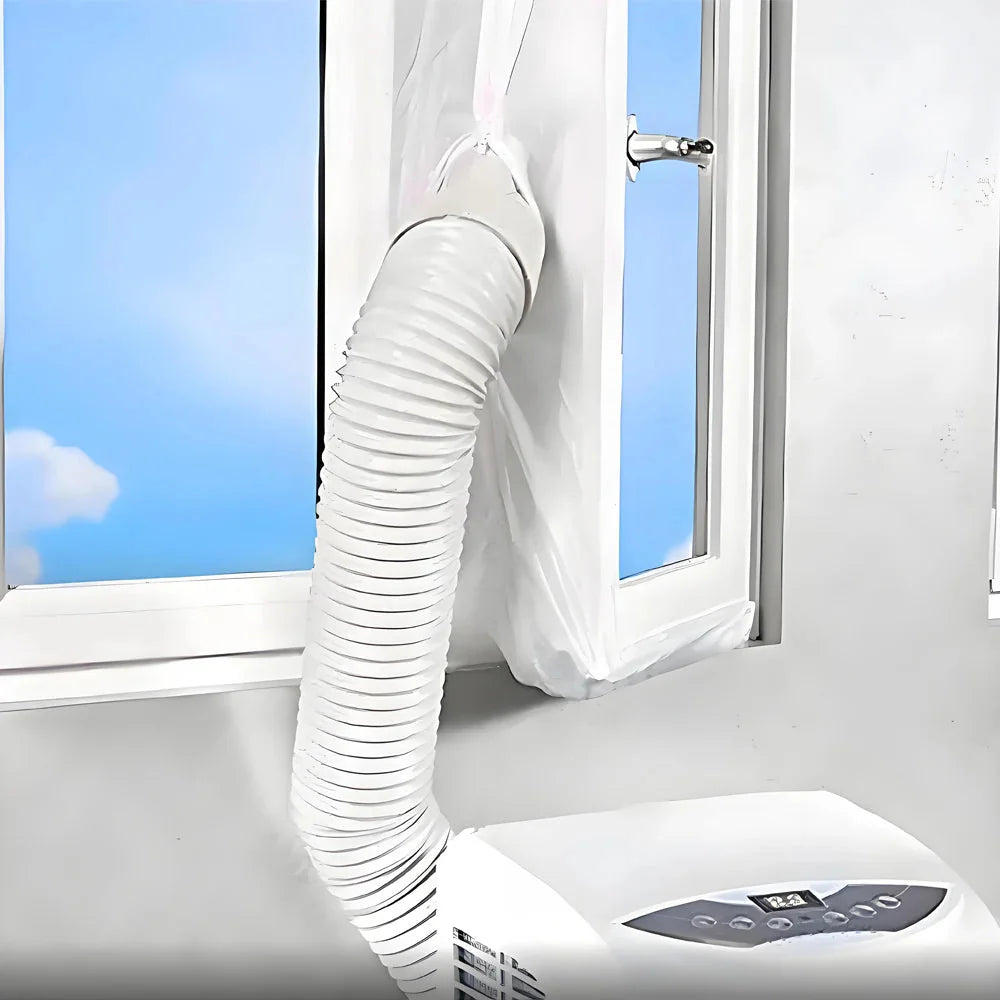 Kit d'étanchéité Climova pour climatiseur mobile installé sur une fenêtre
