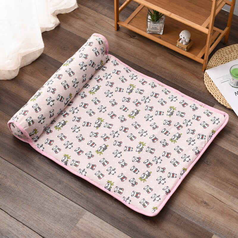 Lit rafraîchissant pour animal avec coussin moelleux intégré