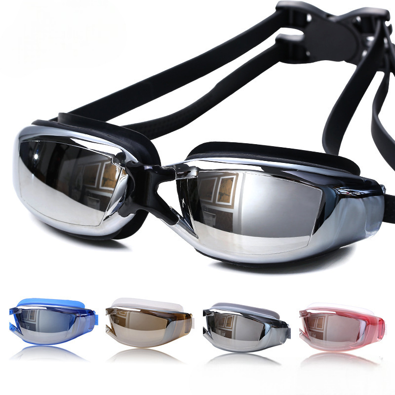 Lunettes de natation Aqualyse avec verres antibuée et sangle en silicone réglable