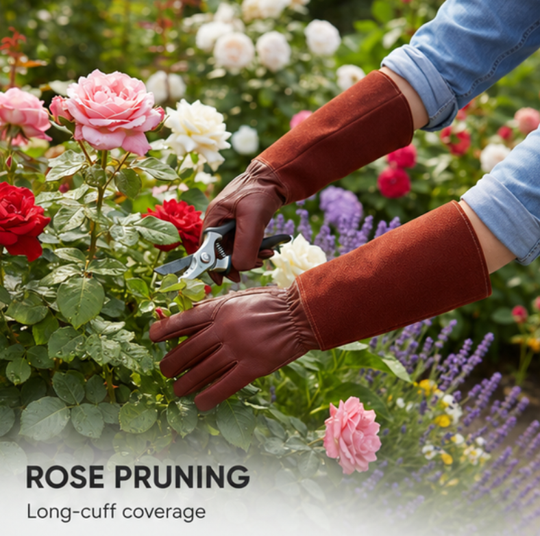Paire de gants de jardinage résistants pour travaux extérieurs