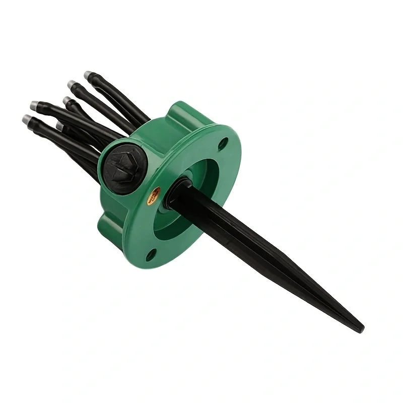 Système d'irrigation Hydrava couvrant plusieurs zones du jardin