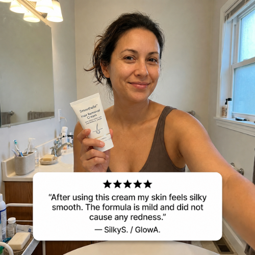 Crème dépilatoire Veloursa adaptée aux jambes, bras et aisselles