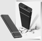 Vue de face du SSD portable Nexorio au design compact en aluminium