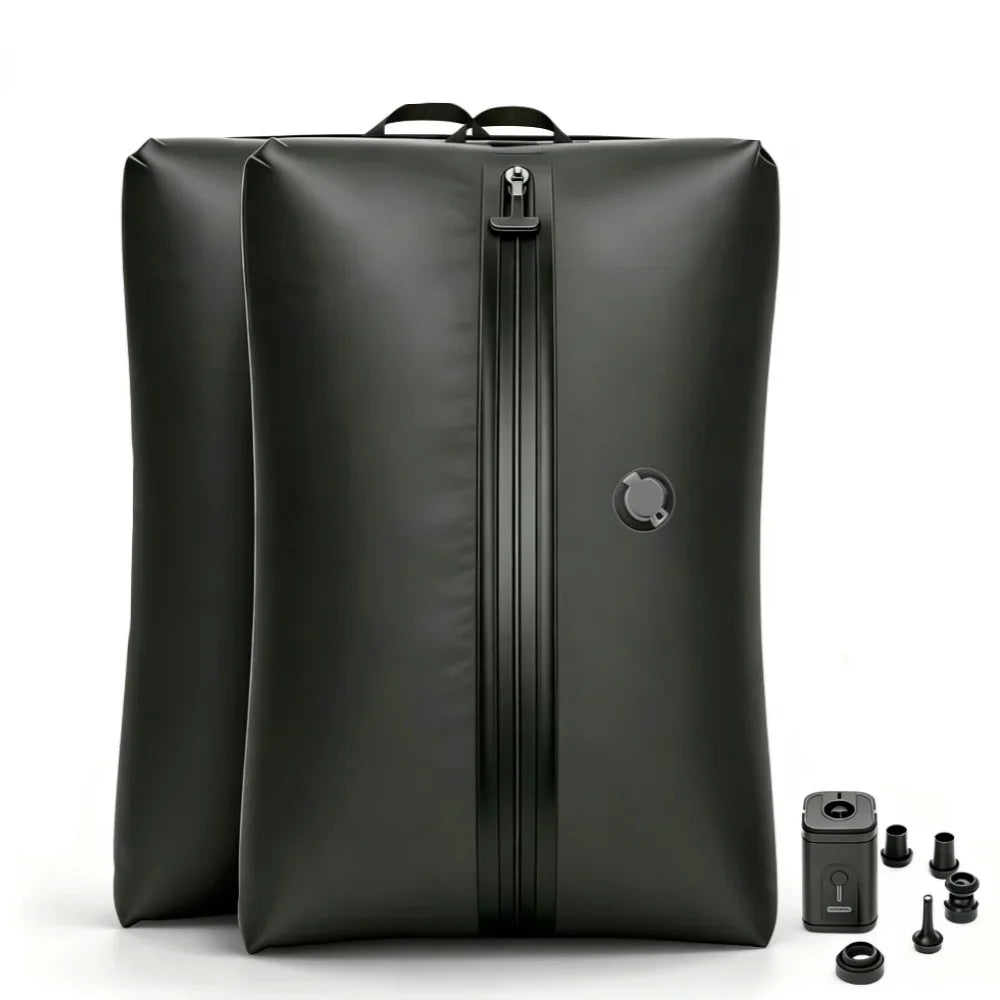 Sac sous vide Velcero pliable pour optimiser l'espace dans un placard