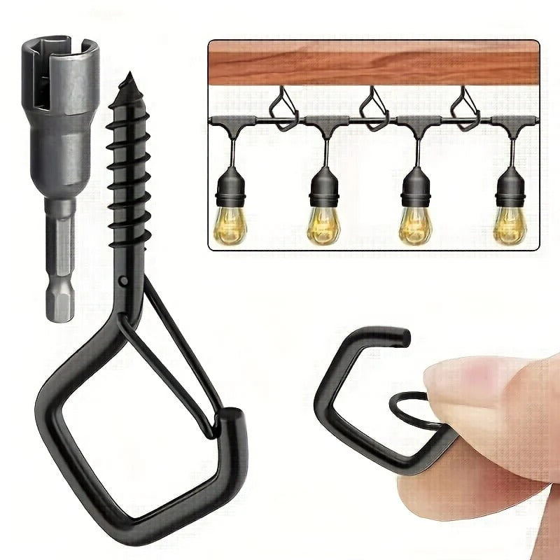 Set de 20 crochets muraux Fixéora en acier pour objets lourds
