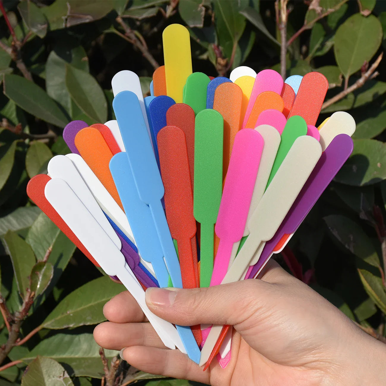 Lot de 50 étiquettes pour plantes waterproof blanches à écrire