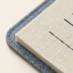 Kit de broderie pour débutants | Référence 106 points | Pages en lin amovibles & cadre en bambou