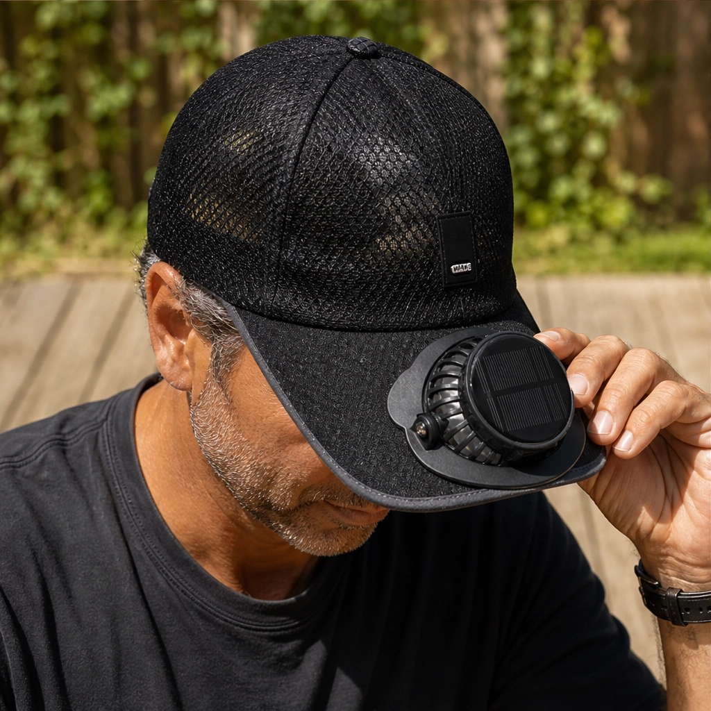 Chapeau ventilé BreezeGuard – Protection solaire