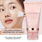 Masque peeling au collagène | Soin enveloppant de nuit | Hydratation profonde et raffermissant
