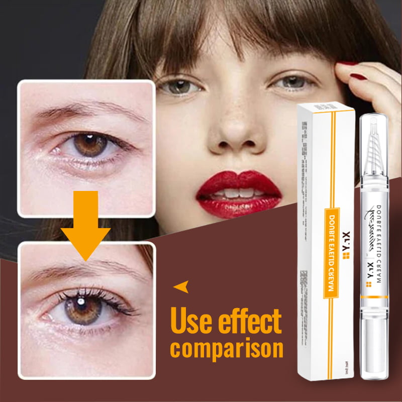 Crème pour paupières doubles | Applicateur en Y à séchage rapide | 20 g | Aspect naturel
