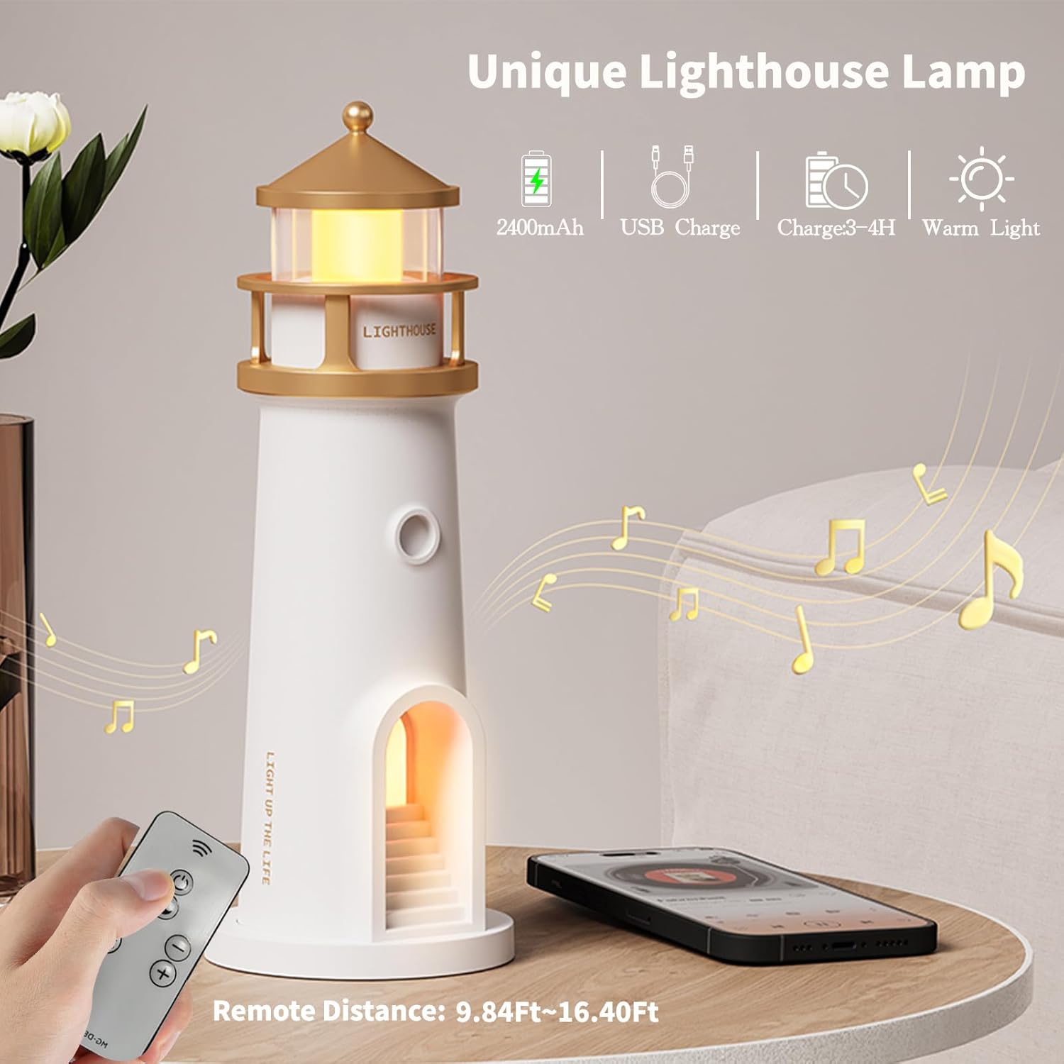 LunaGlow - Détente instantanée et amélioration du sommeil avec une lumière lunaire apaisante