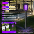 Piège à moustiques solaire | LED violette et blanche double | Autonomie de 8 à 10 heures | Jardin et terrasse