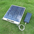 Panneau Solaire Portable pour Camping | 100W Haute Efficacité | Double Sortie USB