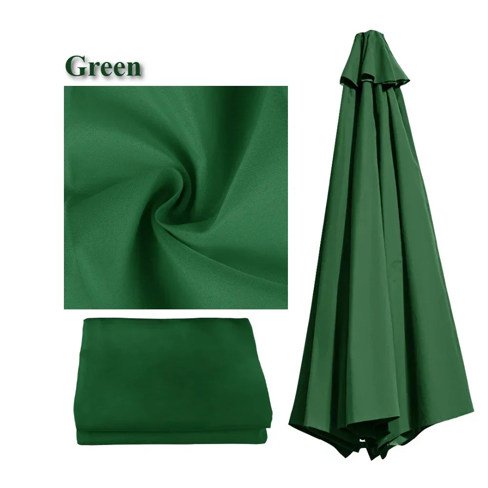 Toile de parasol de remplacement | Design ventilé et imperméable | Polyester