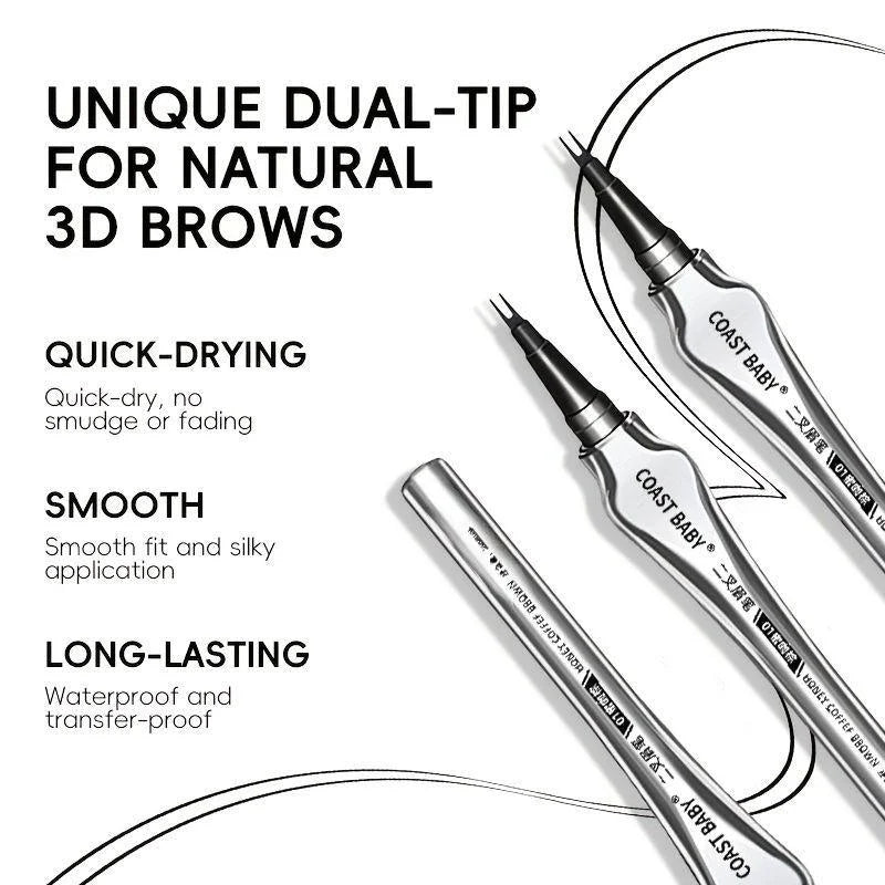 Stylo à sourcils liquide | Double embout de précision | Résistant à l'eau et anti-bavure | Aspect naturel