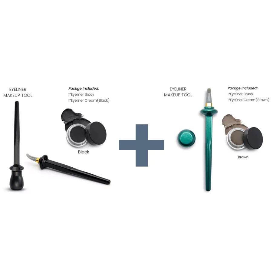 LashLine™ - Outil Eyeliner Applicateur Incurvé Longue Tenue