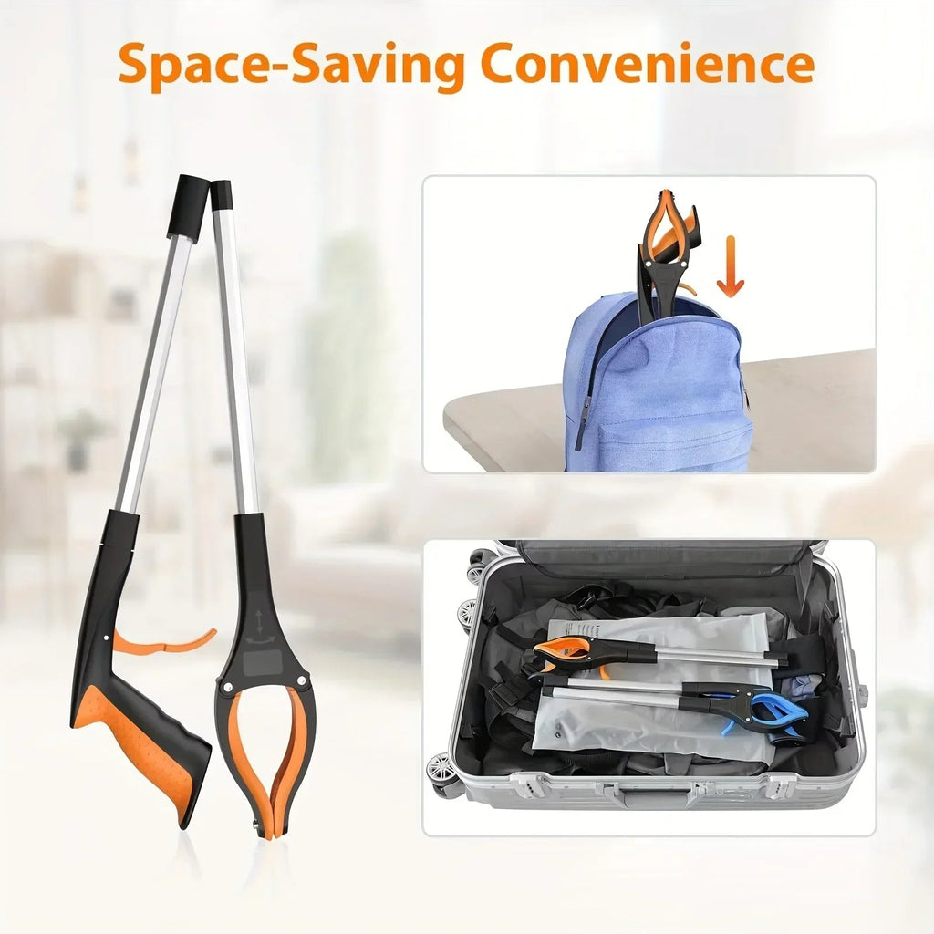 Outil de Préhension pour Seniors | Tête Rotative | Portée de 81 cm | Design Ergonomique Léger