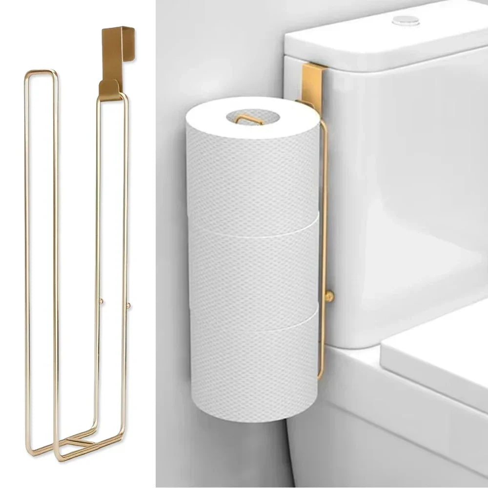 Porte-papier toilette compact avec rangement pour 3 rouleaux dans des WC