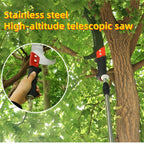 Utilisateur taillant des branches hautes depuis le sol avec Arbovix