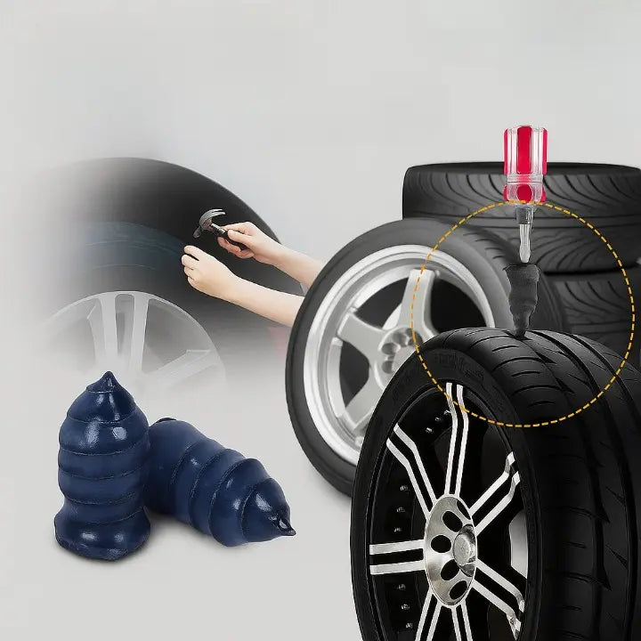 TireNail™ - Kit Réparation Crevaison Pneu Caoutchouc 20 Pièces