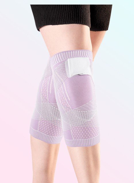 Housse Genouillère Sport Tissu 3D Soutien Actif Respirant
