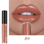 LumiLuxe - Gloss à Lèvres Imperméable 12 Teintes Métalliques