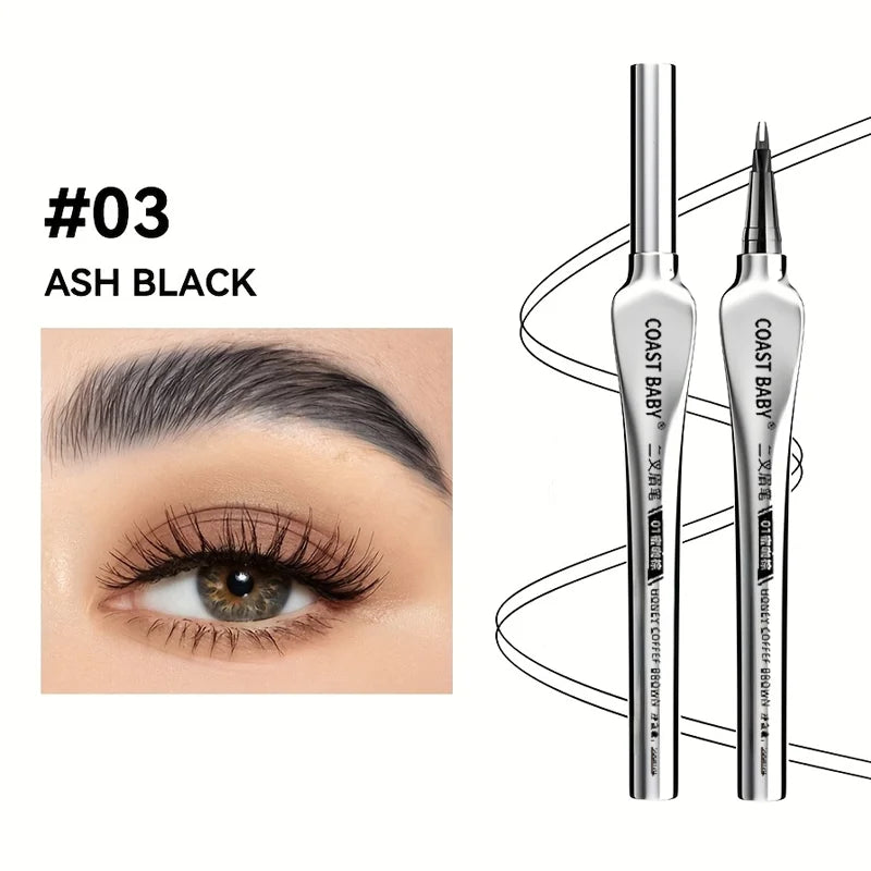 Stylo à sourcils liquide | Double embout de précision | Résistant à l'eau et anti-bavure | Aspect naturel