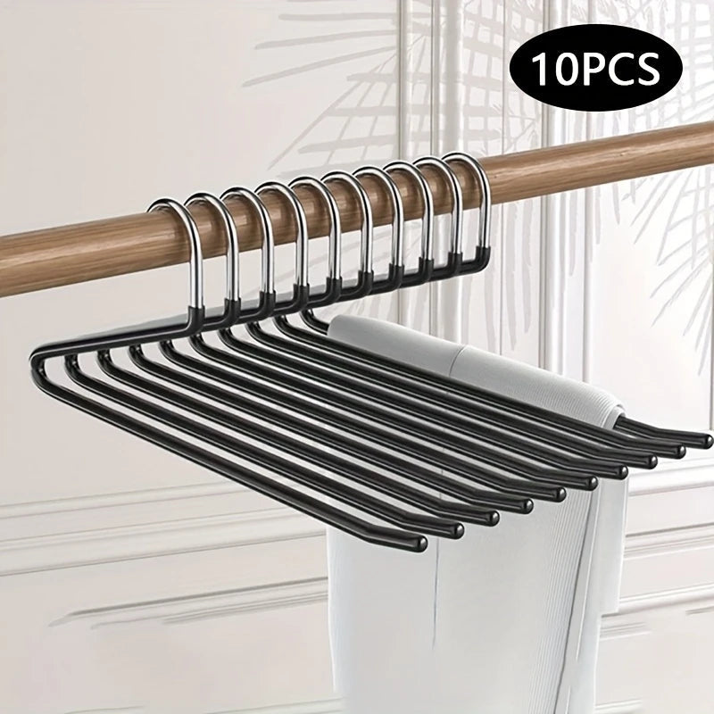 Cintres pour pantalons | Design ouvert & gain de place | Métal avec revêtement anti-rouille | Peut contenir 2–3 paires