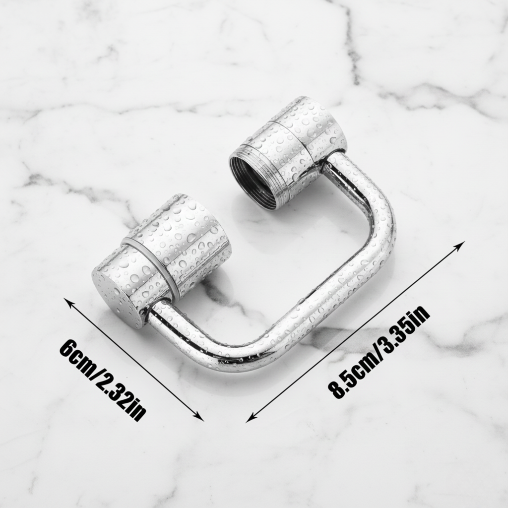 FlowMaster - Gérez l'eau de votre évier avec une rotation splash-free à 1080°