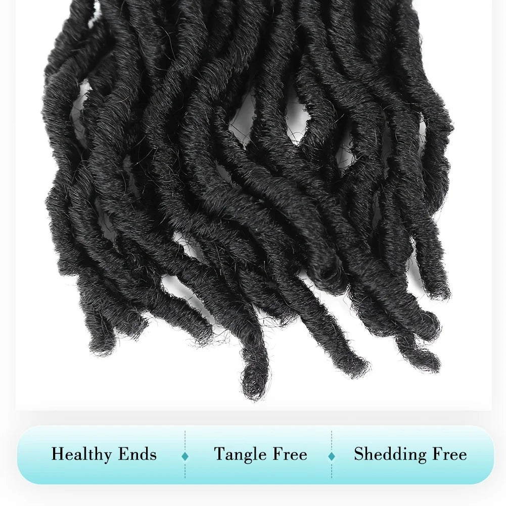 Extensions de cheveux Faux Locs | Style Crochet Résistant à la Chaleur | Fibre Synthétique Douce de 24 pouces