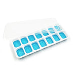 Moule à glaçons | 14 cavités en silicone avec fond souple | Couvercle étanche