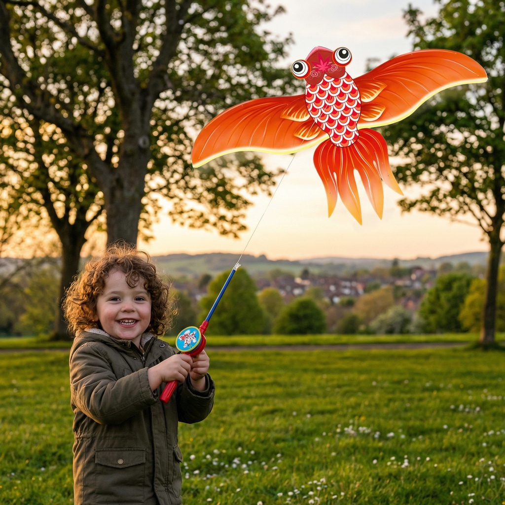 Cerf-volant Aéroplume utilisé en extérieur par temps venteux