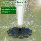 Fontaine solaire | 5 buses | Hauteur de jet variable | Pour bassin et bain d'oiseaux