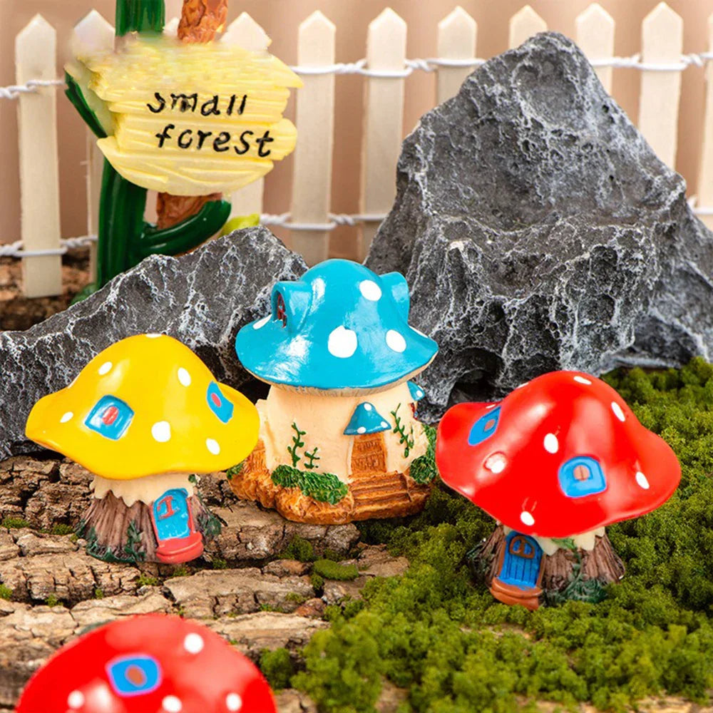 Ornements de jardin miniatures pour embellir un terrarium