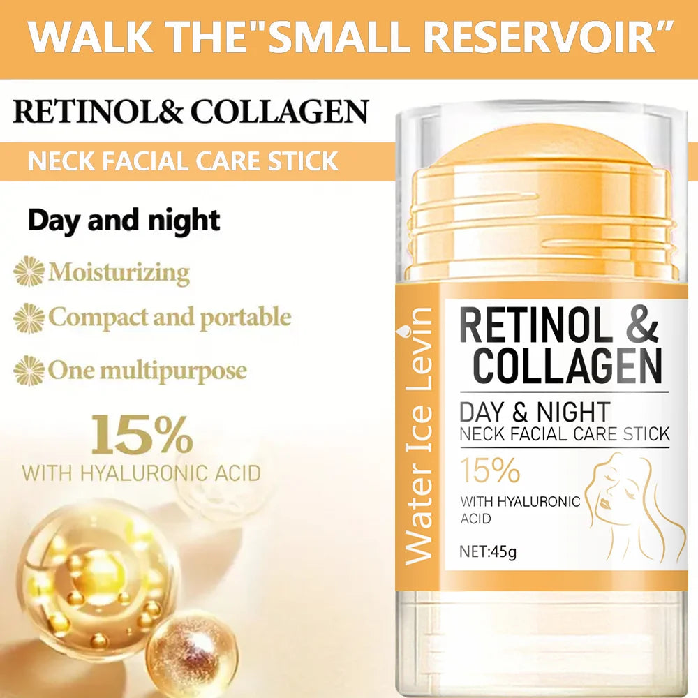 Crème Visage & Cou | Rétinol & Collagène | Tenseur & Raffermissant | Réduction des Rides