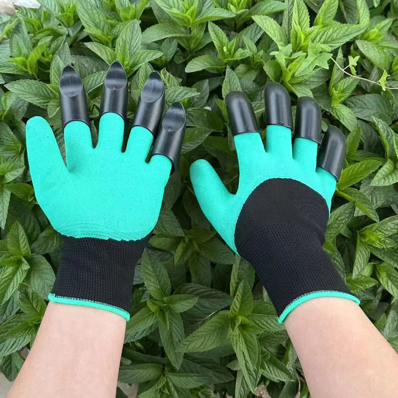Gants de jardinage | Griffes intégrées pour creuser | Latex résistant aux perforations | Prise en main confortable