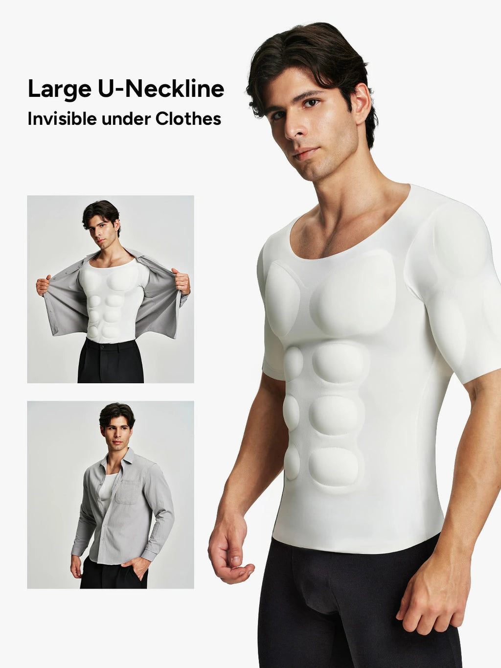 PosturePro - T-Shirt Sculptant Invisible pour Posture et Muscles